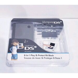 i-CON Nintendo DSi 8-IN-1 Play & Protect Kit Black - New Sealed